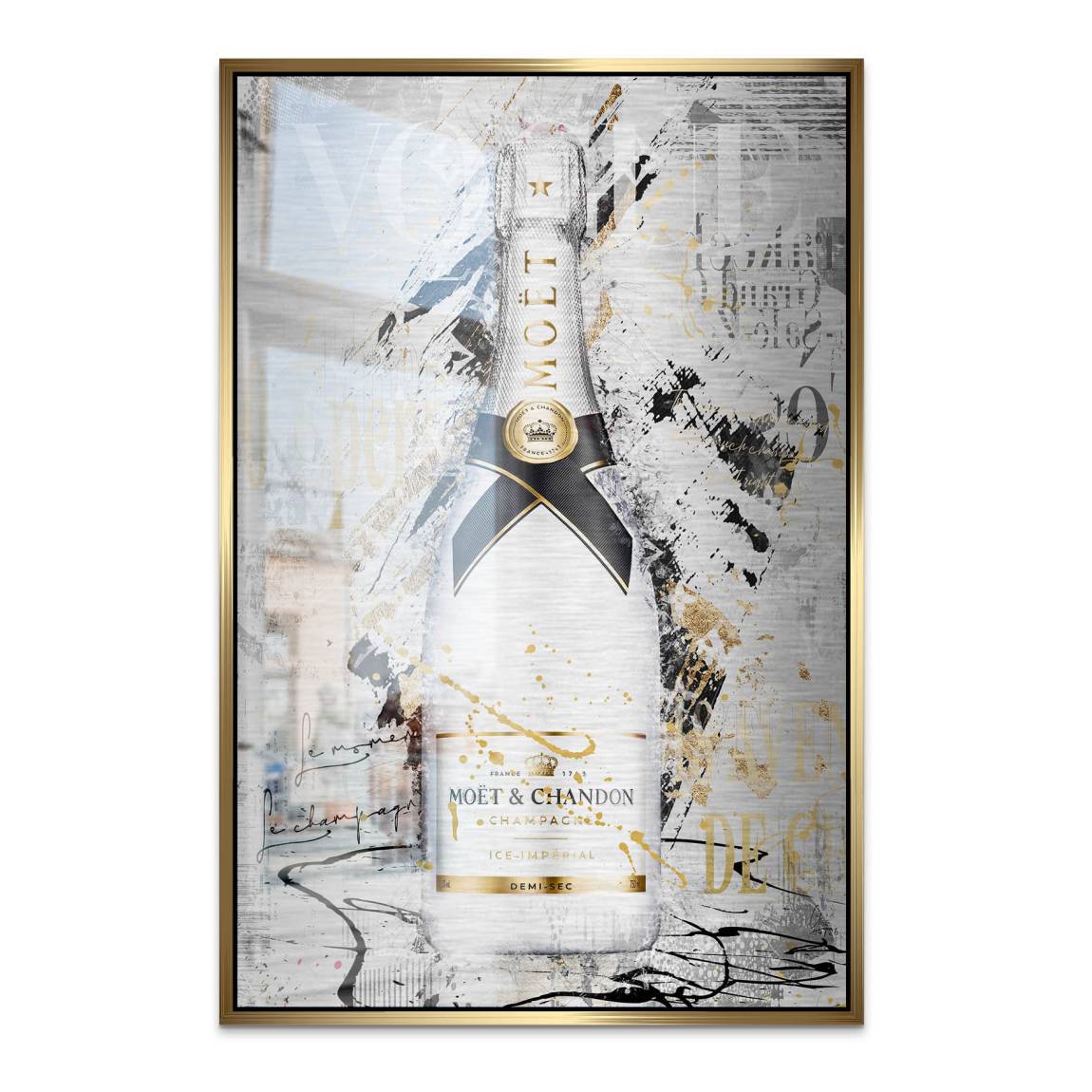 Champagner Prestige Aluminiumbild gebürstet