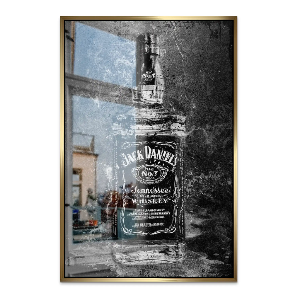 Jack Whisky Black Style AluDibond Gebürstet INGALERIE