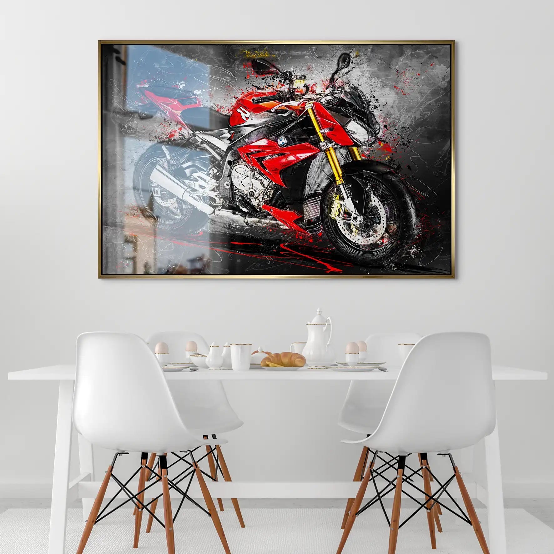 BMW S1000R Abstrakt AluDibond Gebürstet INGALERIE