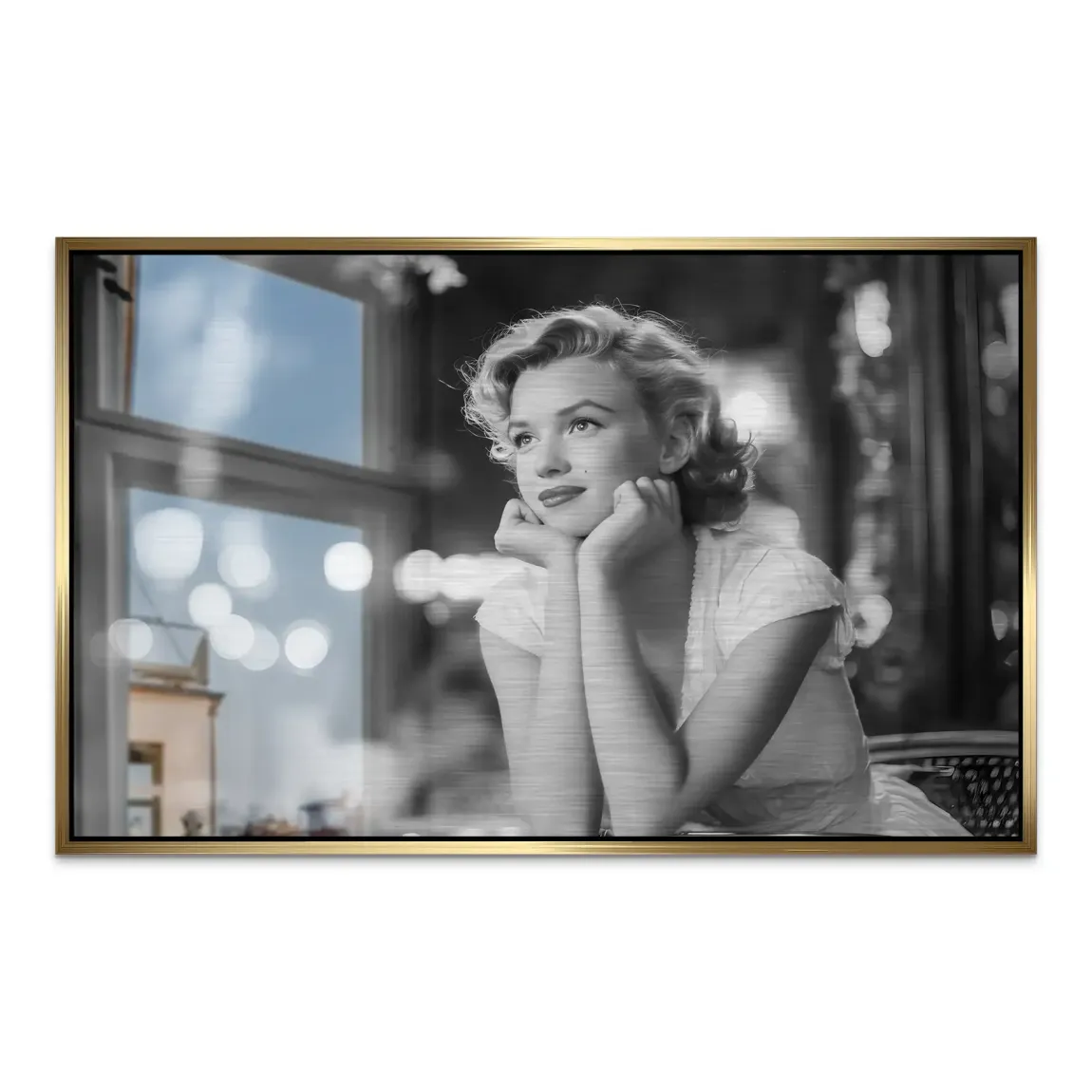 Marilyn Nightwish Noir AluDibond Gebürstet