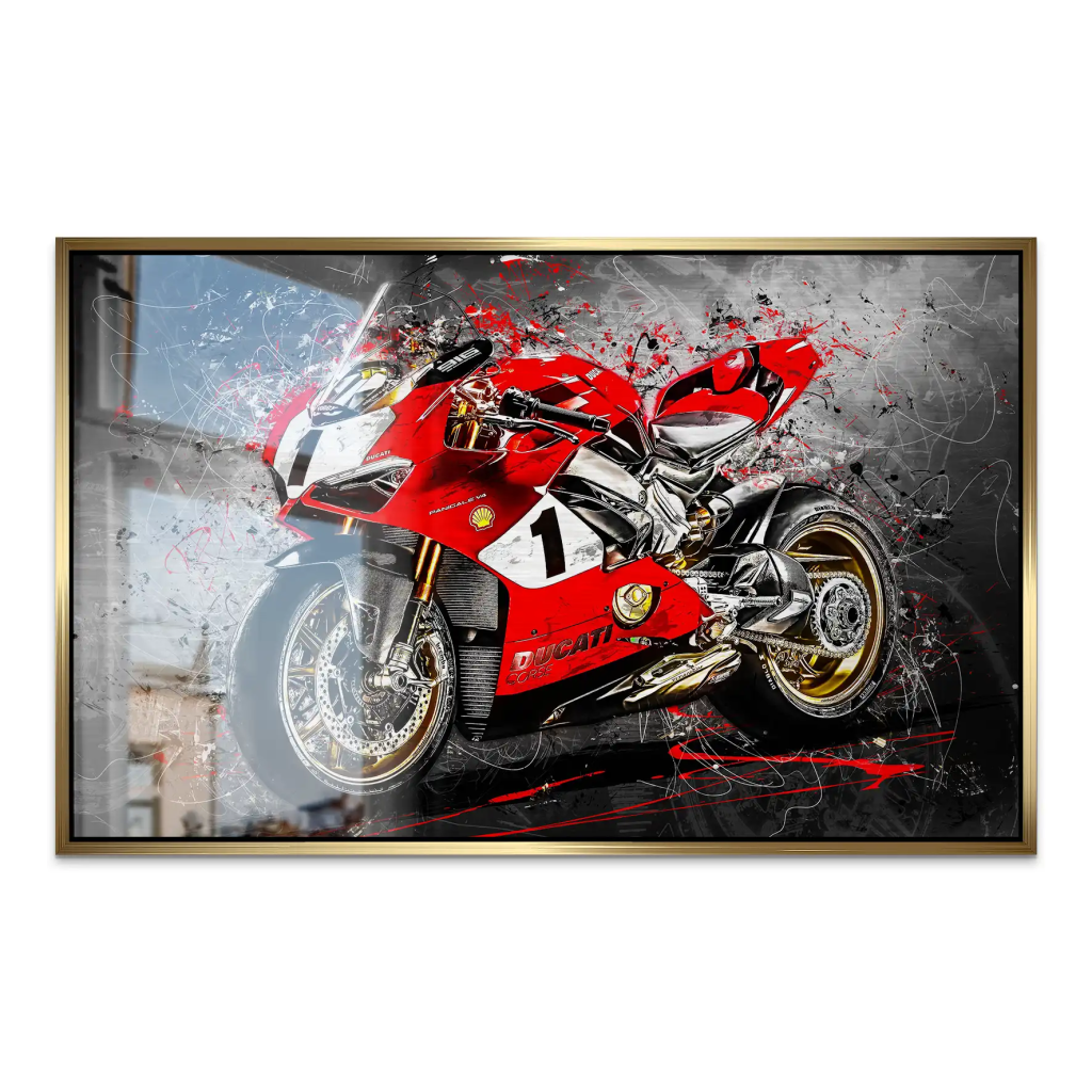 Ducati 916 Anniversario Abstrakt AluDibond Gebürstet INGALERIE