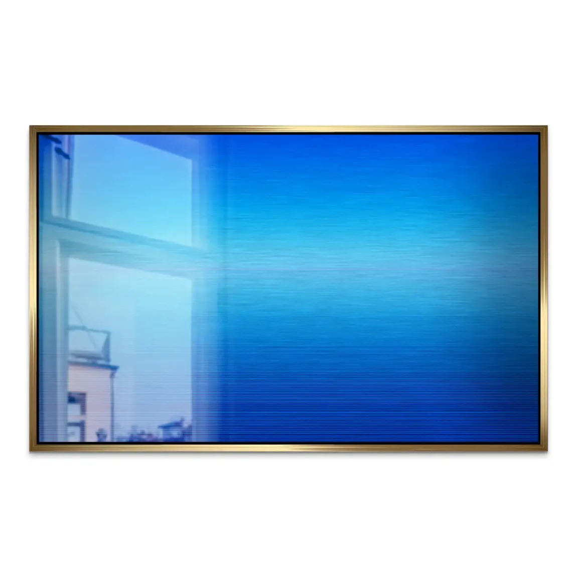 Blauer Horizont Aluminiumbild gebürstet