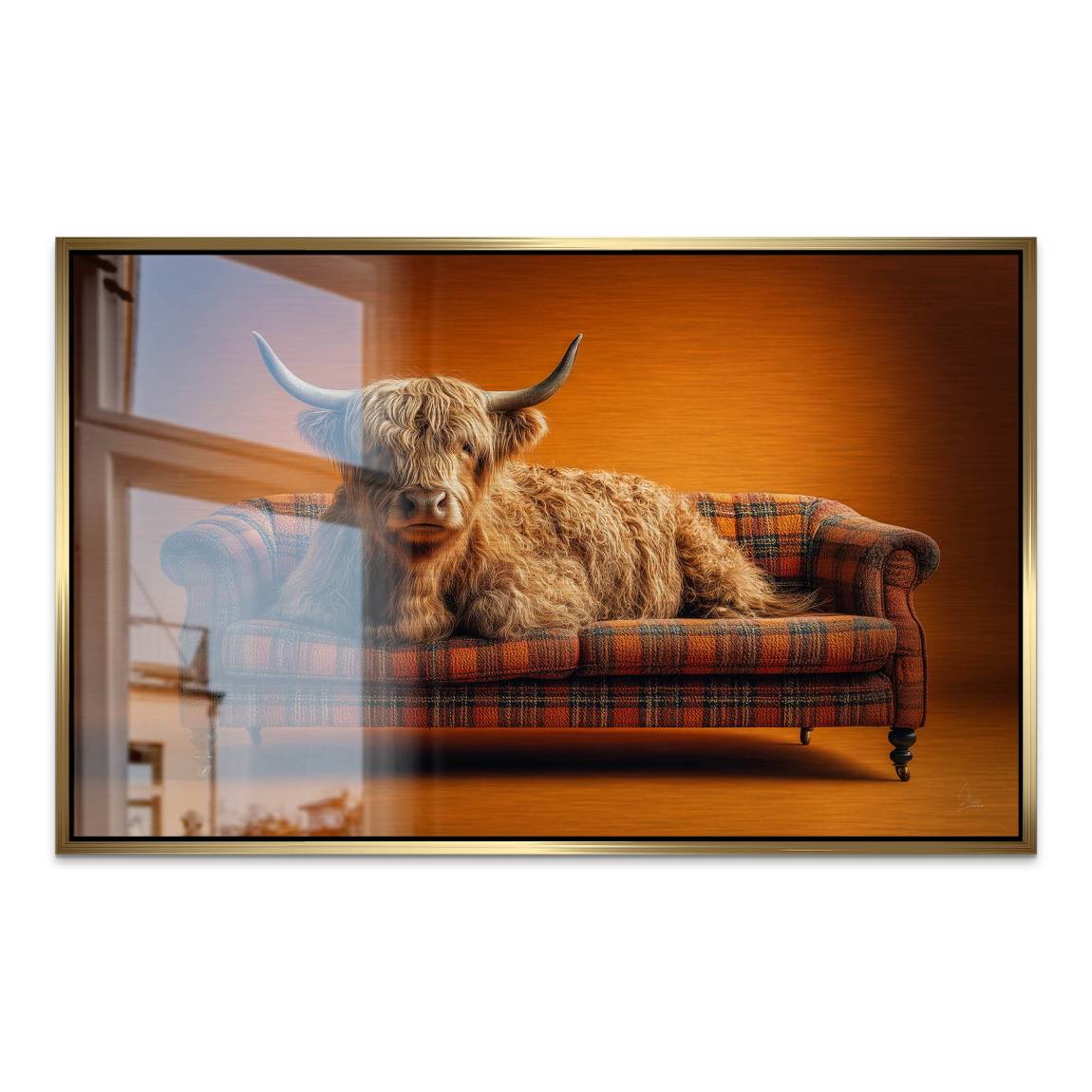 Highland Lounge Alu Dibond Gebürstet Bild