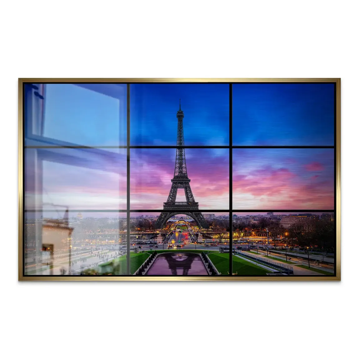 Evening Glow Paris Alu Gebürstet