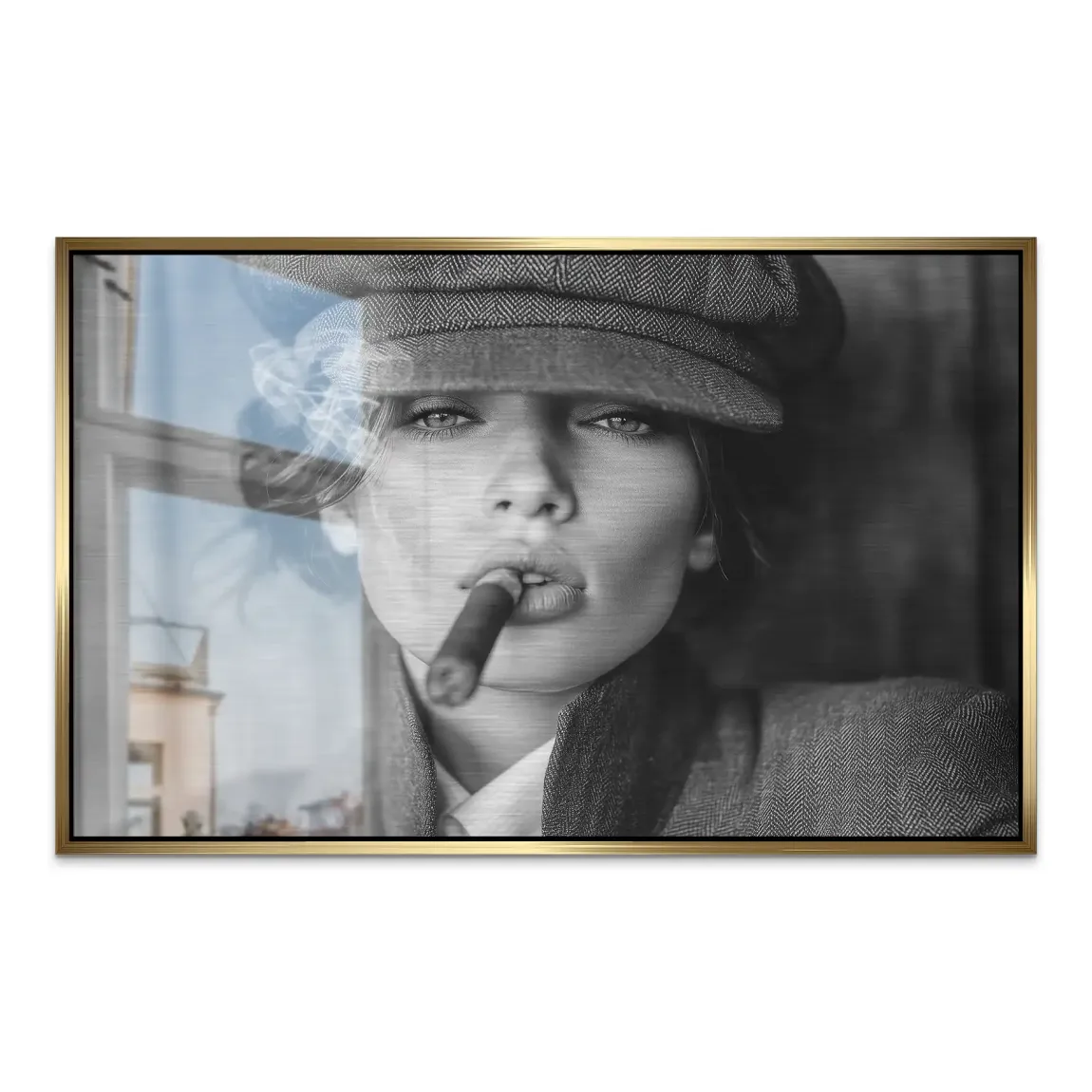 Femme Smoke AluDibond Gebürstet