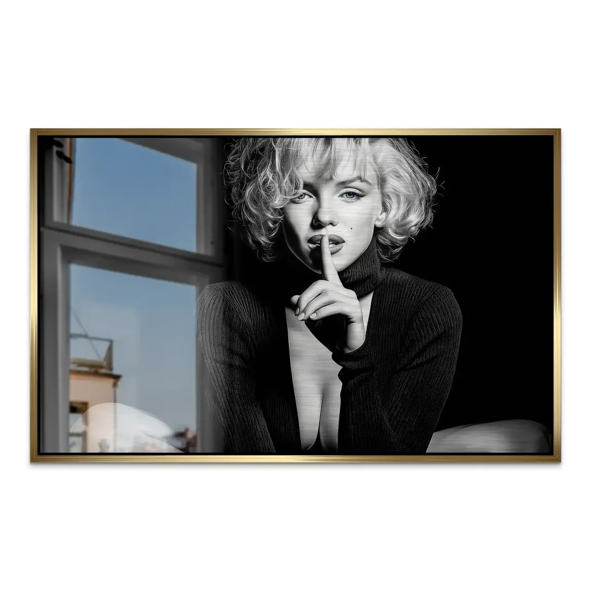 Marilyn Monroe Silent Alu Dibond Gebürstet INGALERIE