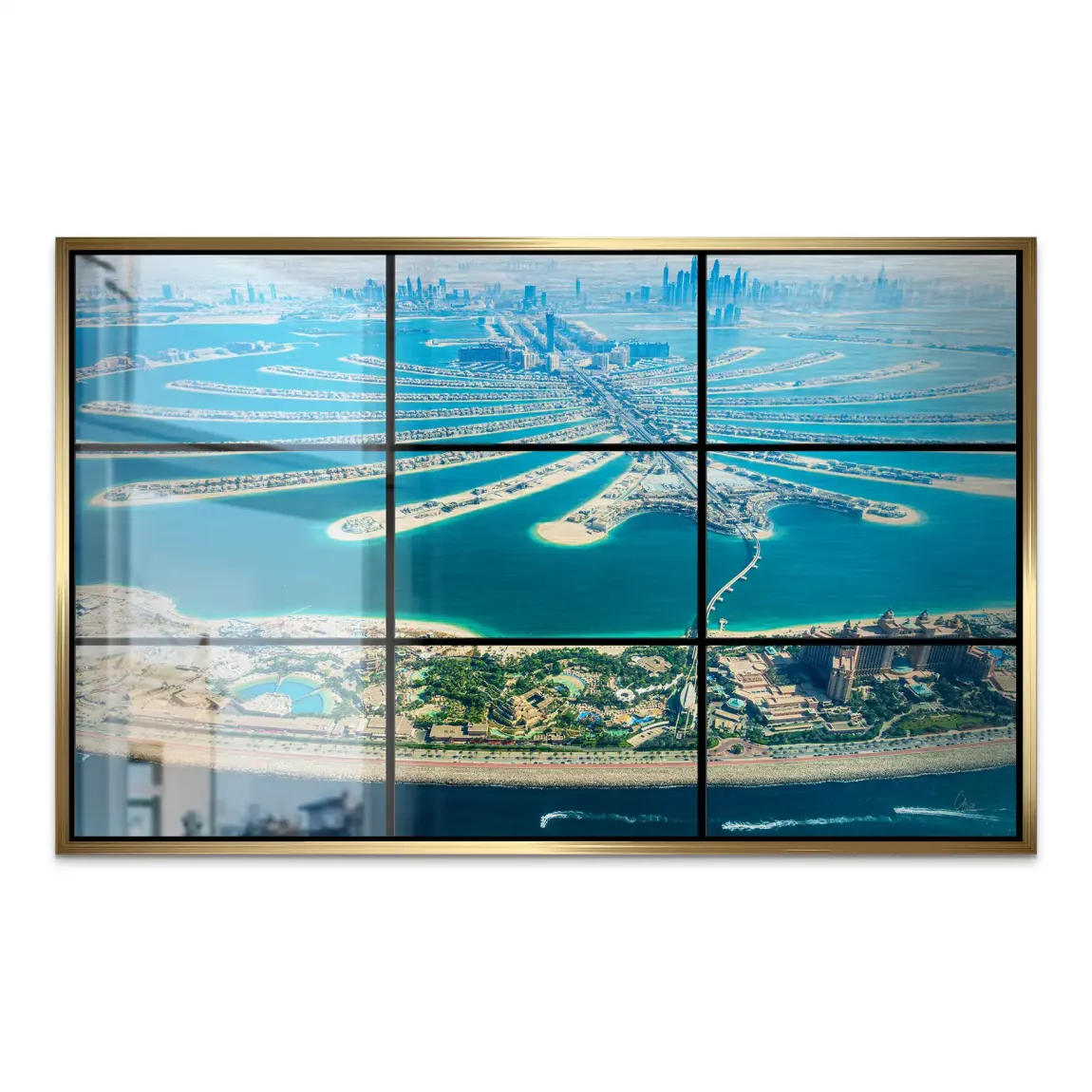 Palm View Dubai AluDibond Gebürstet