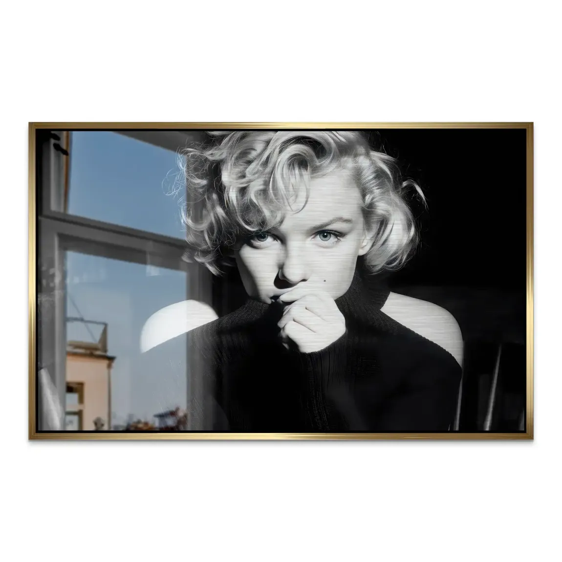 Marilyn Monroe Silent Glamour Alu Dibond Gebürstet INGALERIE