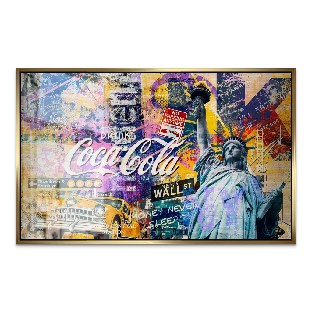 New York Pop Art AluDibond Gebürstet INGALERIE