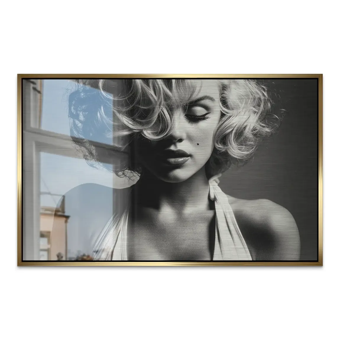 Marilyn sinnliche Ruhe AluDibond Gebürstet