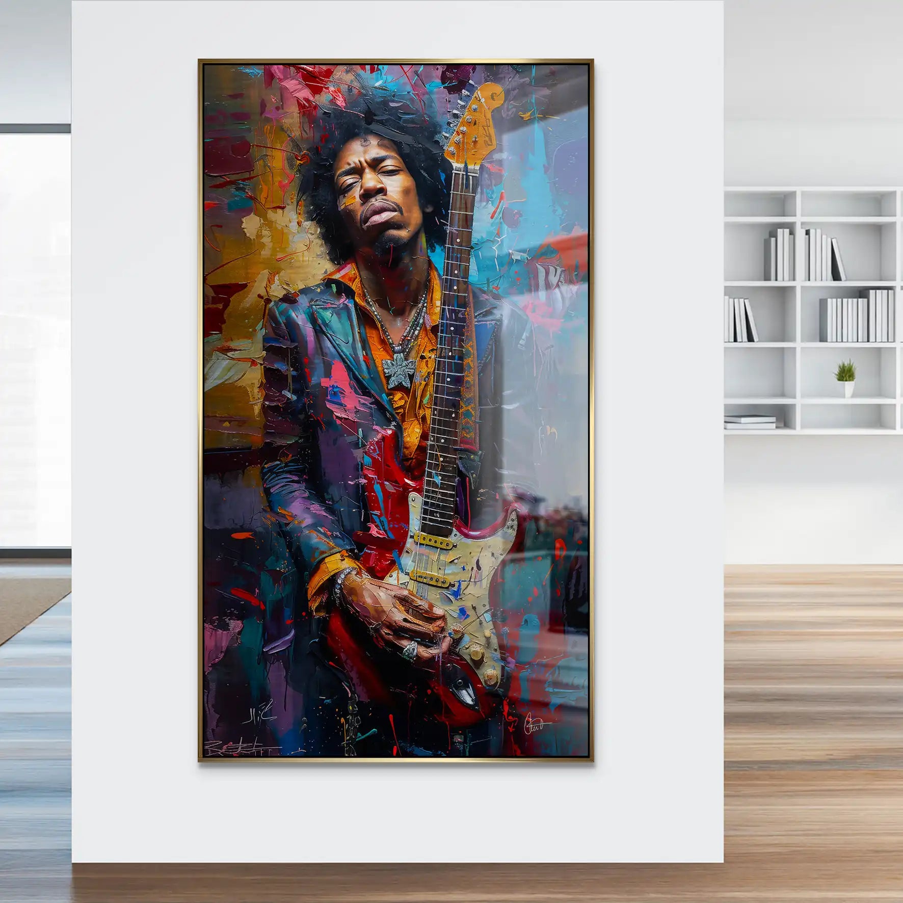 Jimi Abstrakt Color Alu Gebürstet INGALERiE