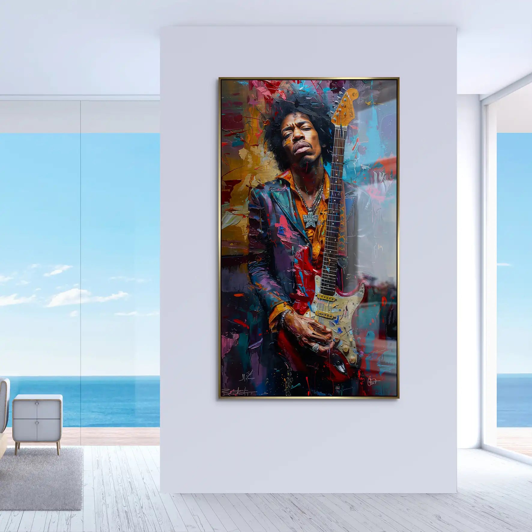 Jimi Abstrakt Color Alu Gebürstet INGALERiE