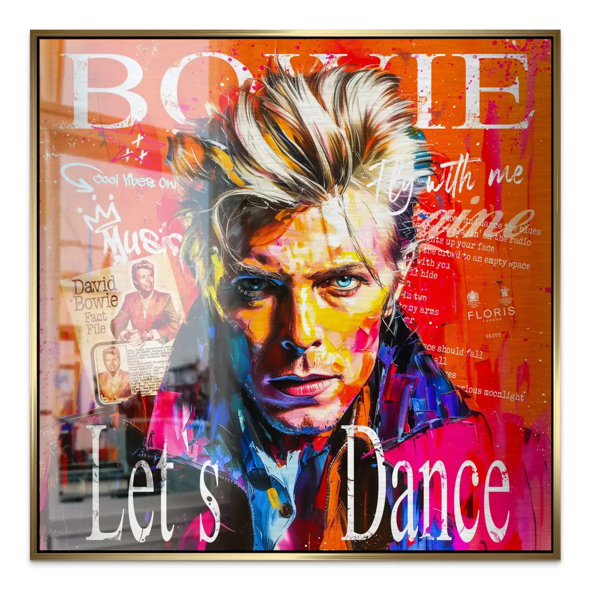 David Bowie Sound and Color Alu Gebürstet Bild