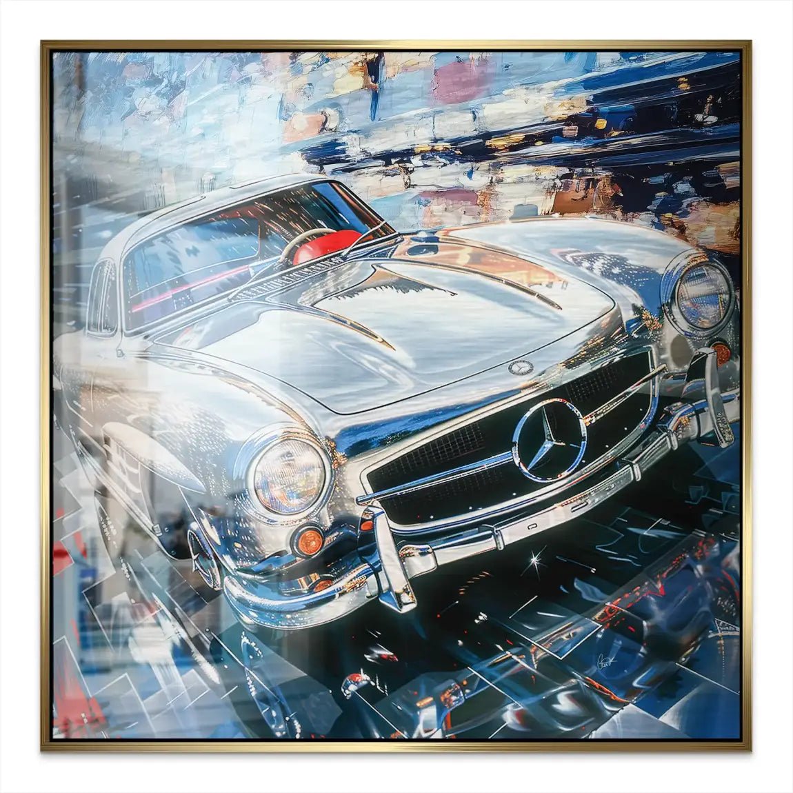 Mercedes 300 SL Alu Gebürstet INGALERIE