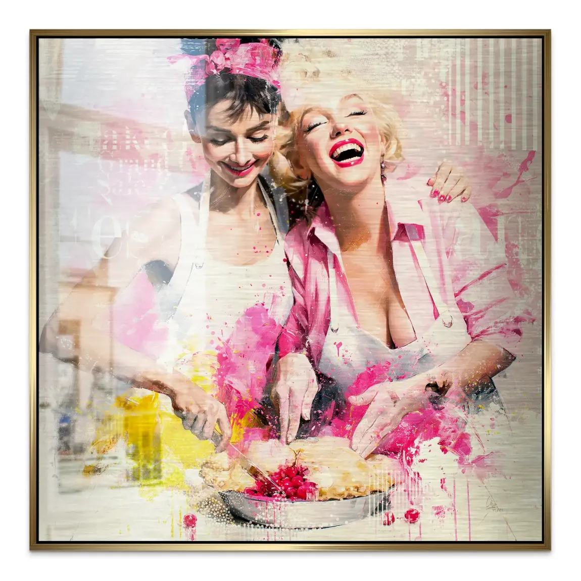 Audrey Marilyn Joy Aluminiumbild gebürstet