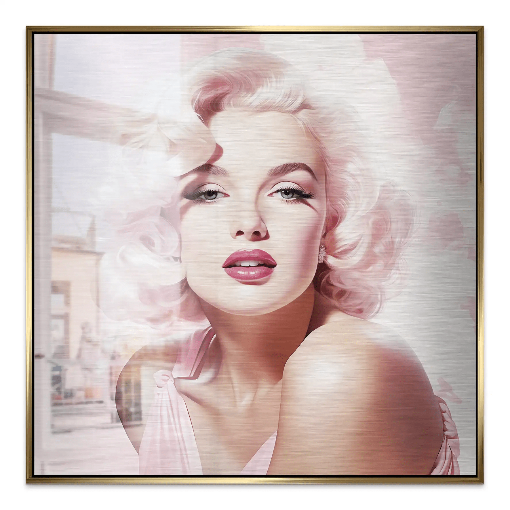 Pink Marilyn Alu Gebürstet INGALERIE