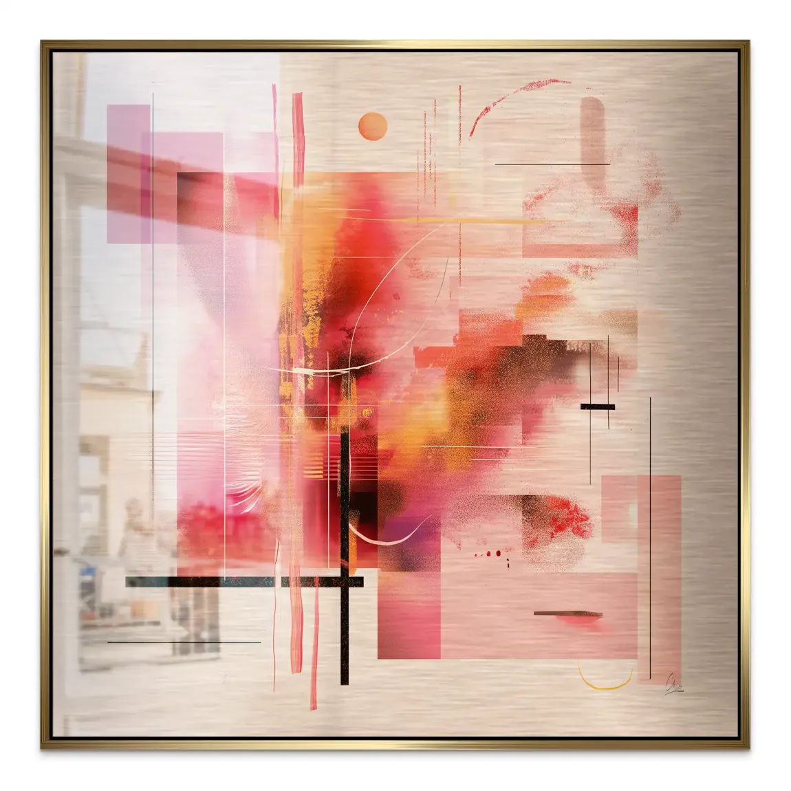 Infinite Glow Alu Gebürstet Bild