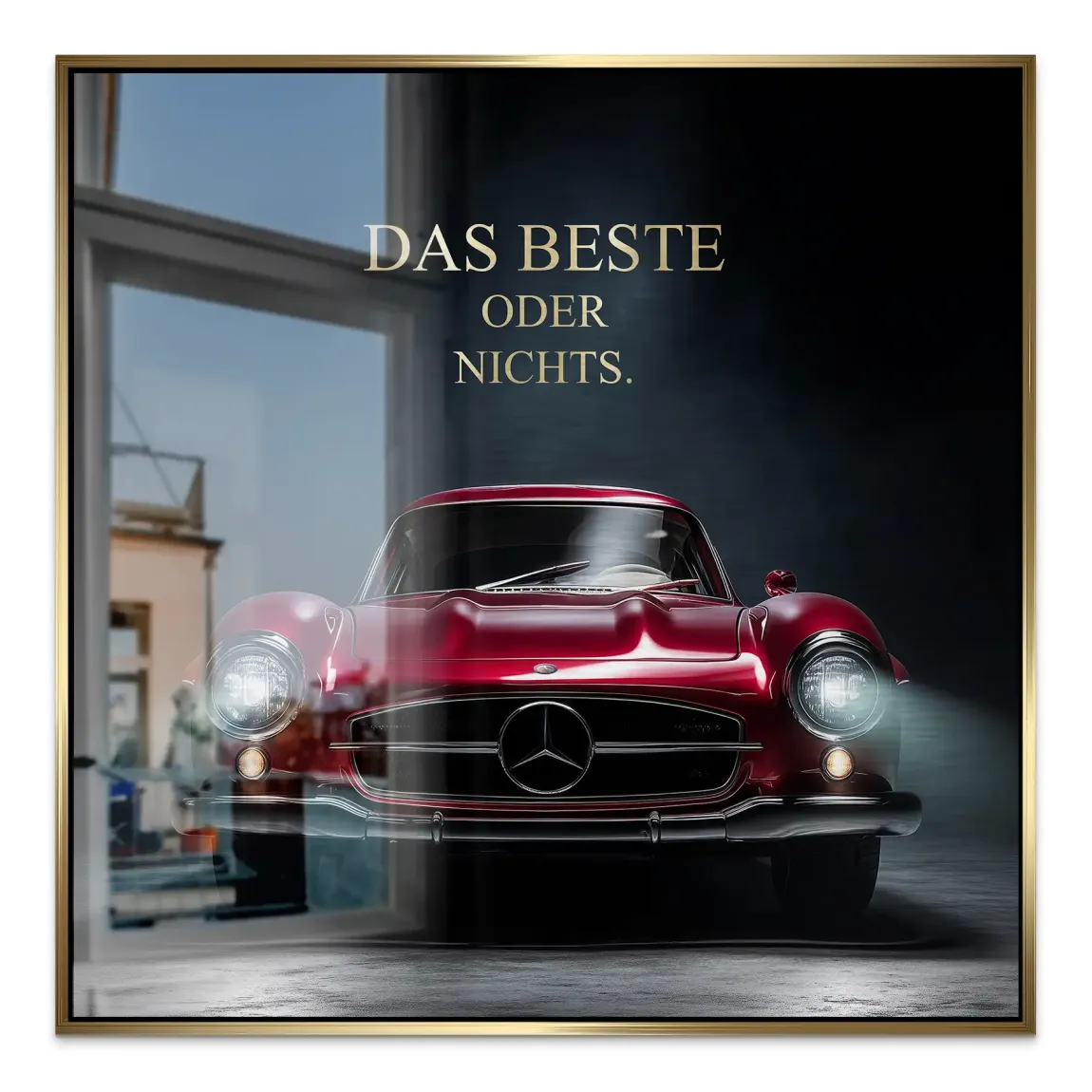 Red Legend Mercedes 300SL Alu Gebürstet Bild