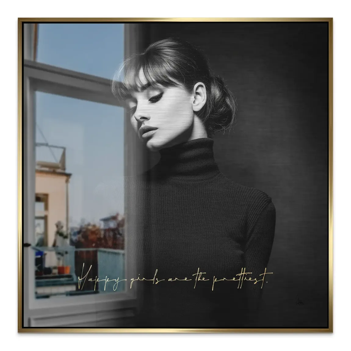 Audrey Hepburn Pretty Aluminiumbild gebürstet