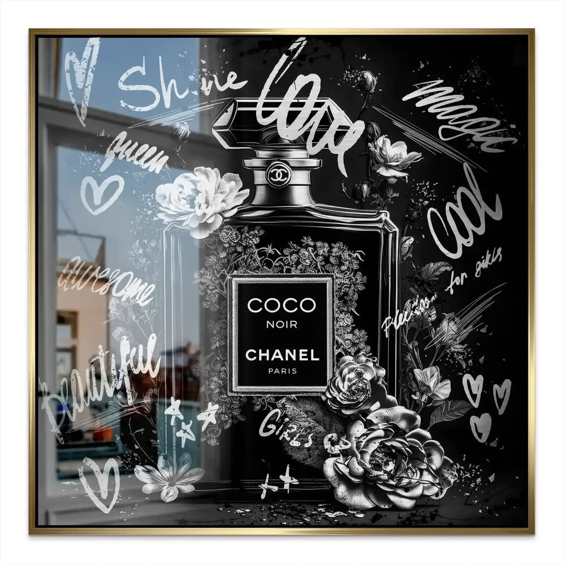 Coco Parfum Black Style Alu Gebürstet Bild INGALERIE