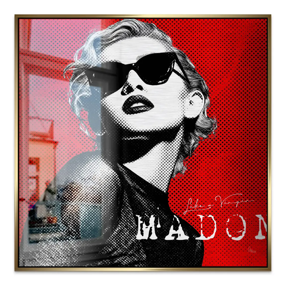 Rebel Madonna Alu Gebürstet Bild