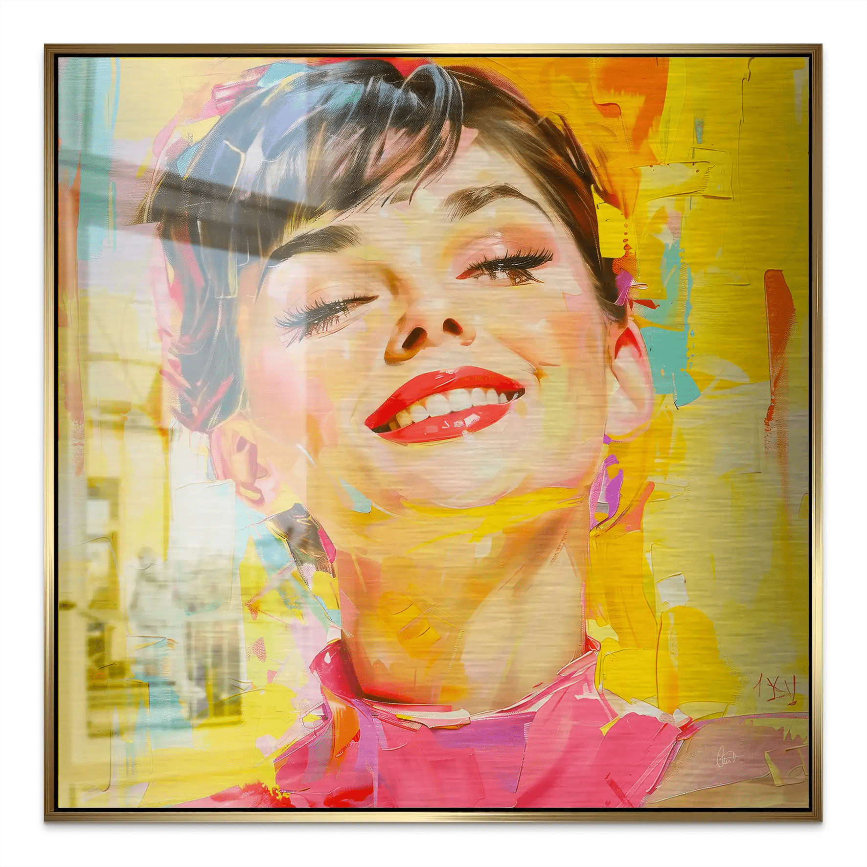 Audrey Modern Art Style Alu Gebürstet INGALERIE