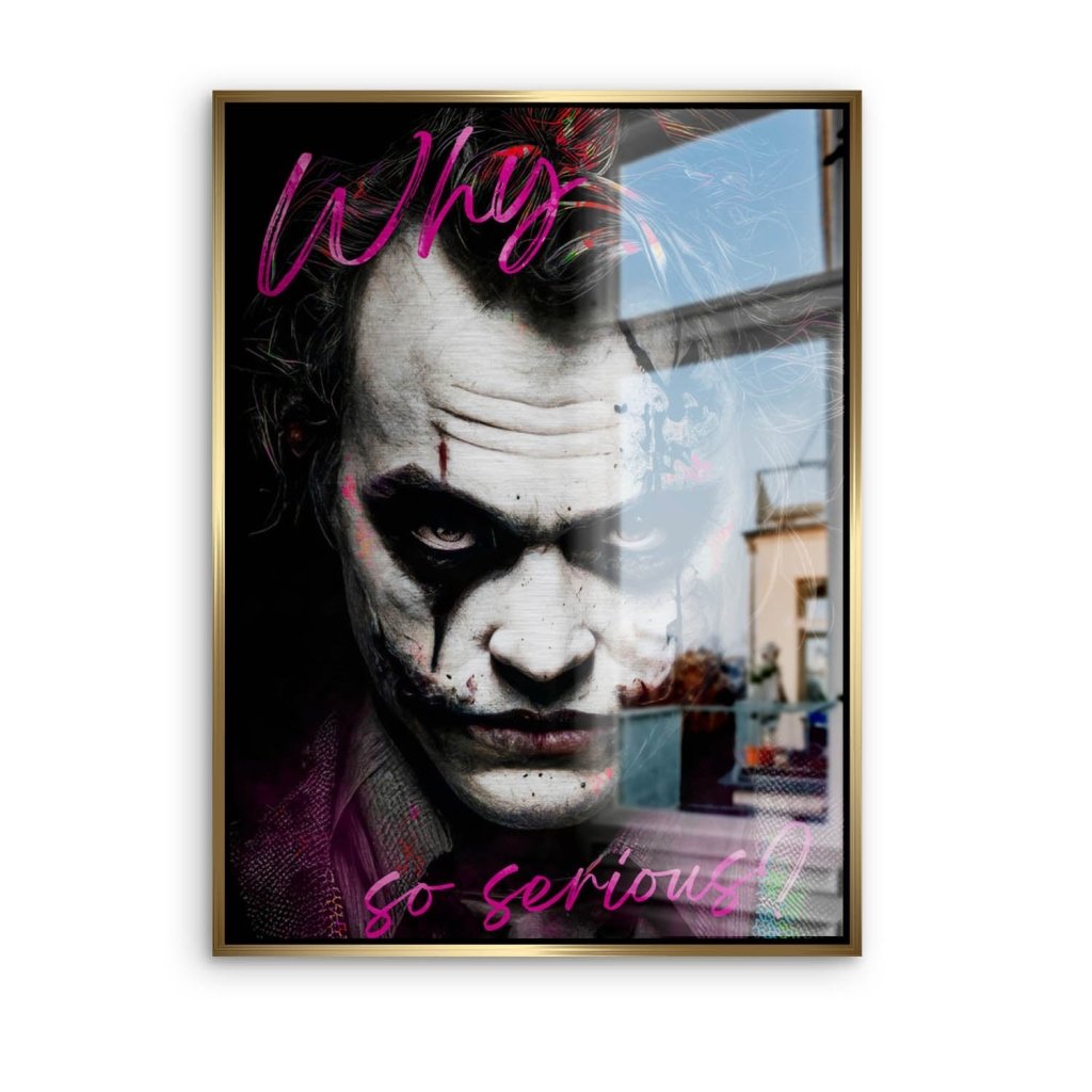 Joker Serious Style Aludibond Brush Bild INGALERIE