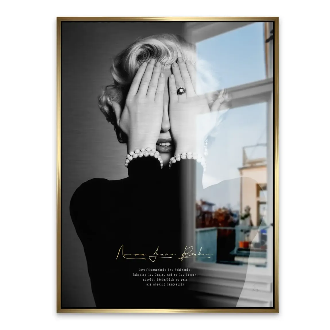 Marilyn Monroe Norma Jeane Alu Gebürstet Bild