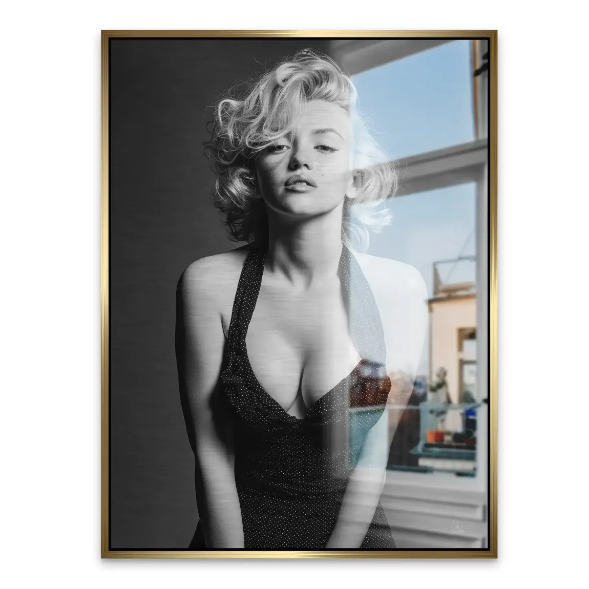 Marilyn Monroe Charm Alu Gebürstet Bild