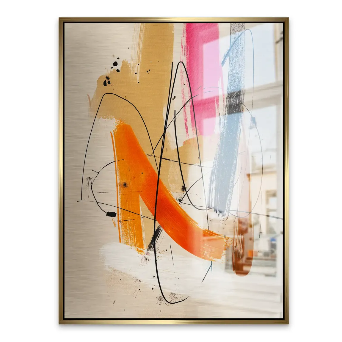 Freie Dynamik Abstrakt Alu Gebürstet Bild