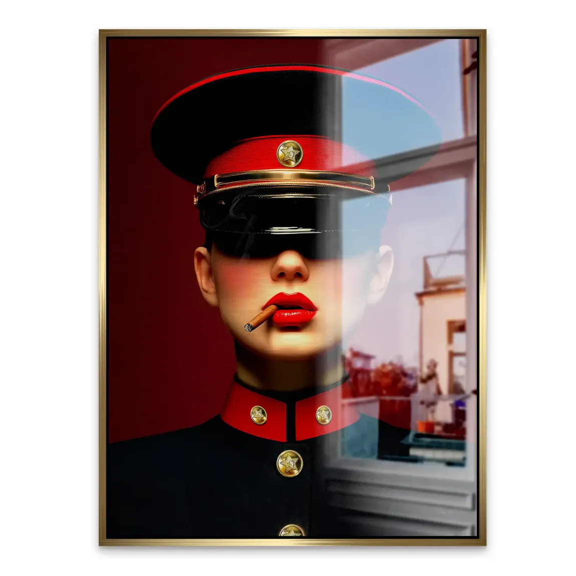 Russian Girl Alu Gebürstet Bild