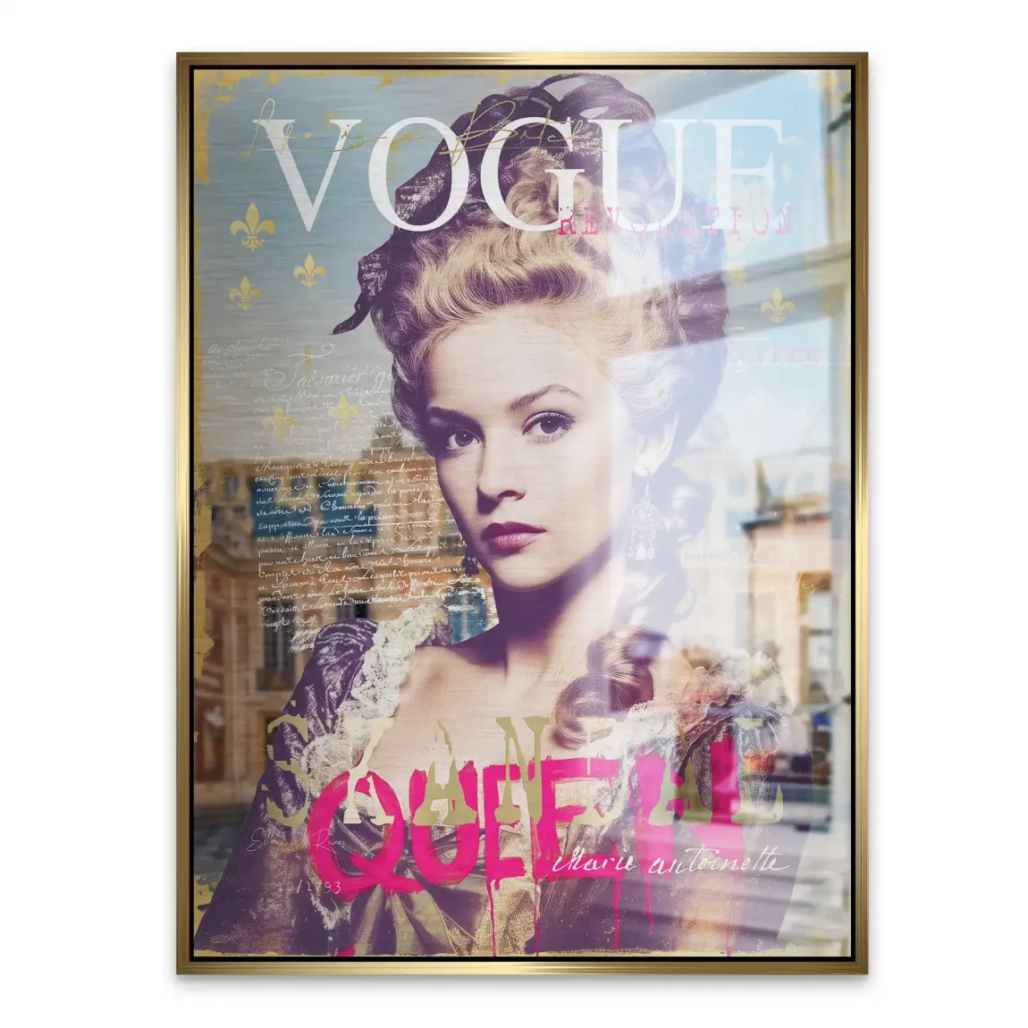 Marie Antoinette Vogue Alu Gebürstet Bild