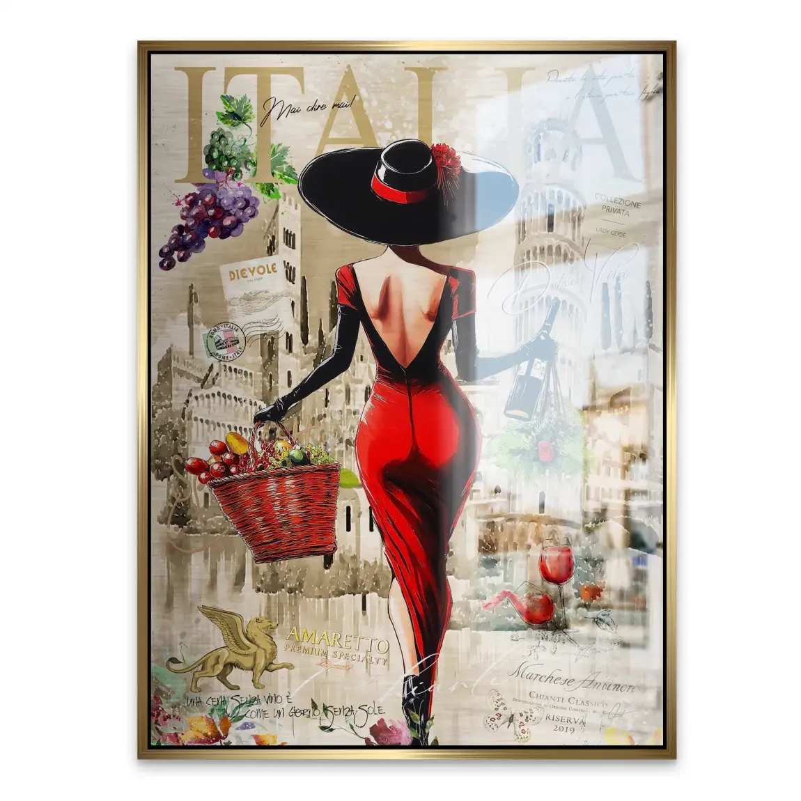Dolce Vita Rosso Flair Aludibond Gebürstet INGALERIE
