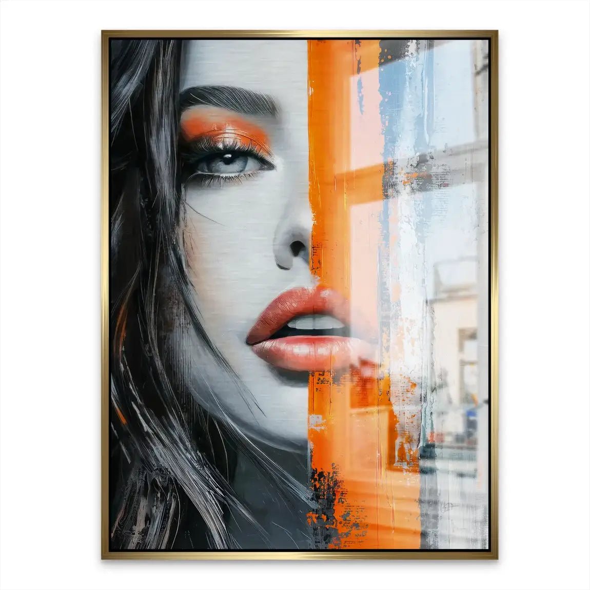 Orange Beauty Nr.2 Aludibond Gebürstet INGALERIE