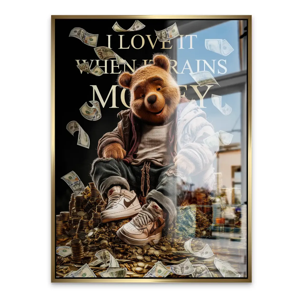 Winnie Puuh Rich Dreams Aludibond Gebürstet INGALERIE