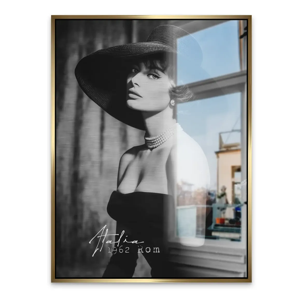 Sophia Loren Italia Aluminiumbild gebürstet