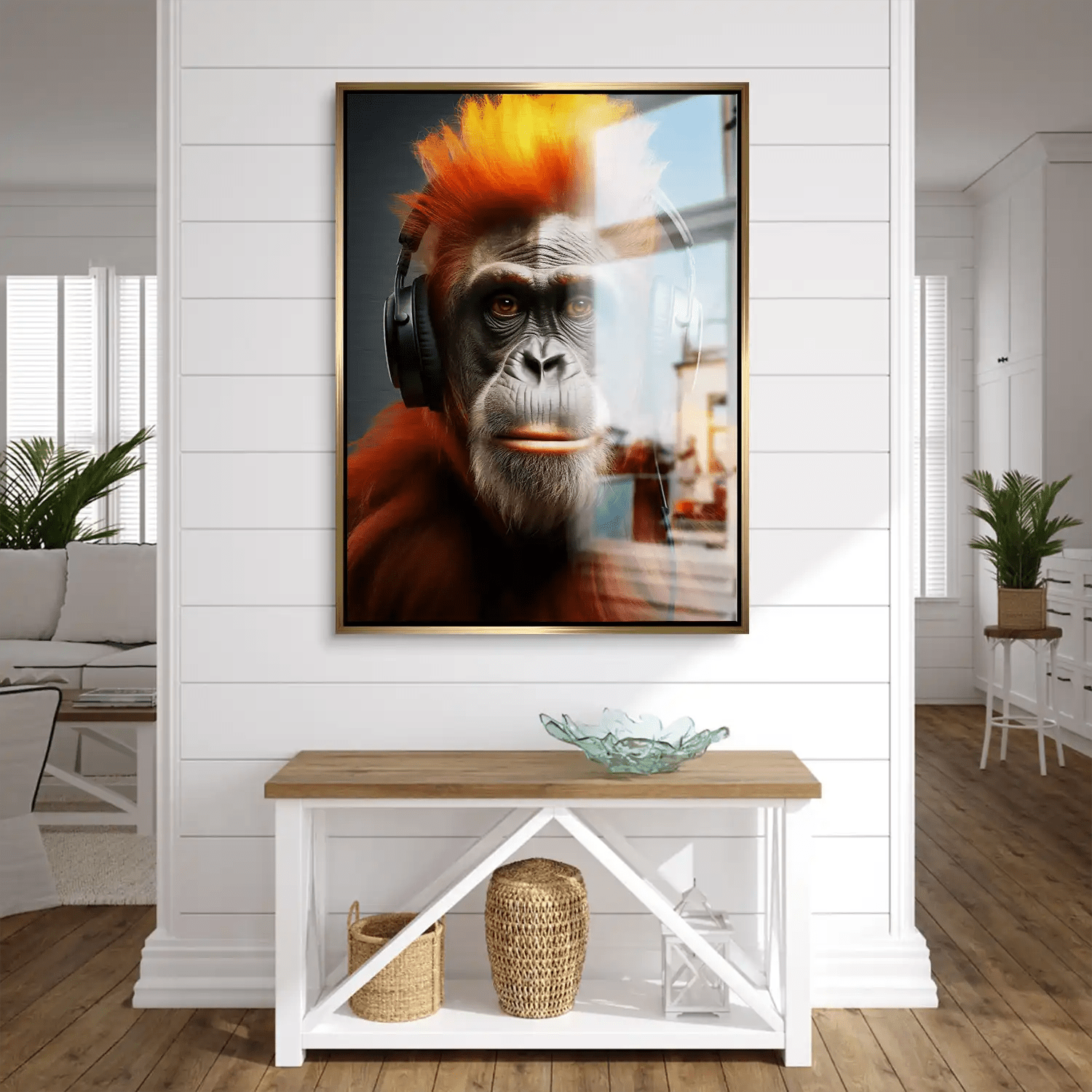 Music Monkey Aludibond Gebürstet INGALERIE