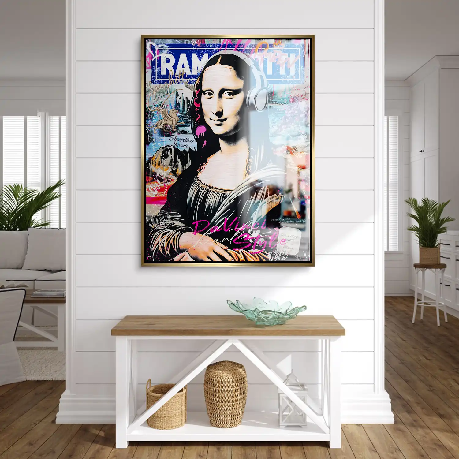 Mona Lisa Pop Art Aludibond Gebürstet INGALERIE