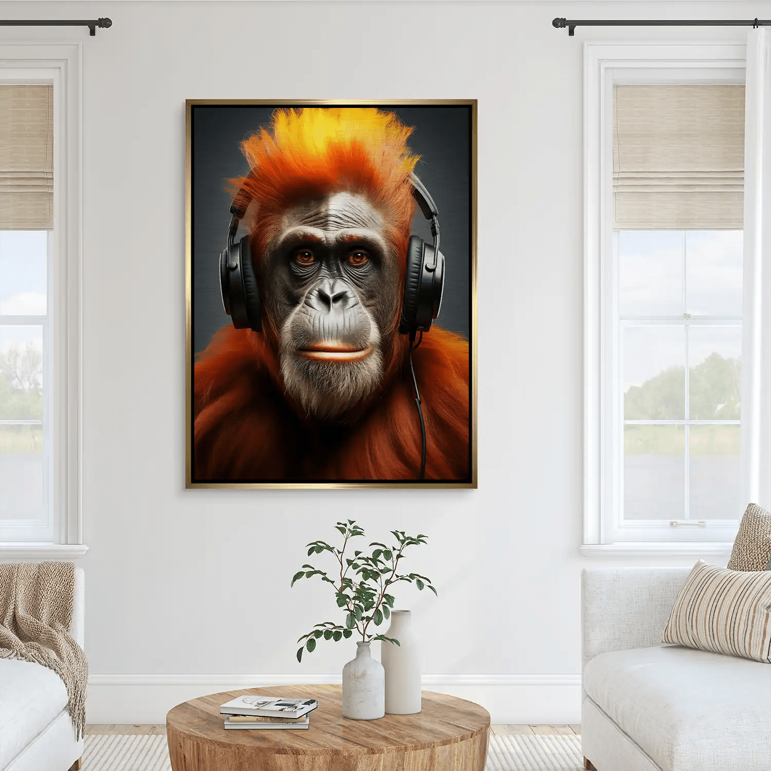 Music Monkey Aludibond Gebürstet INGALERIE