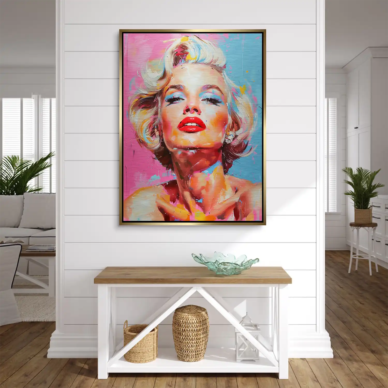 Marilyn Monroe Color Style Aludibond Gebürstet INGALERIE