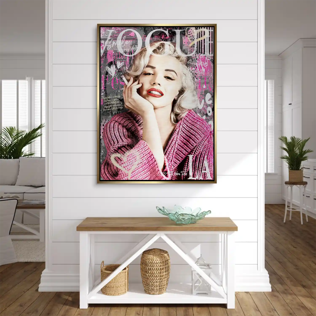 Pop Art Marilyn Monroe Vogue Alu Gebürstet INGALERIE