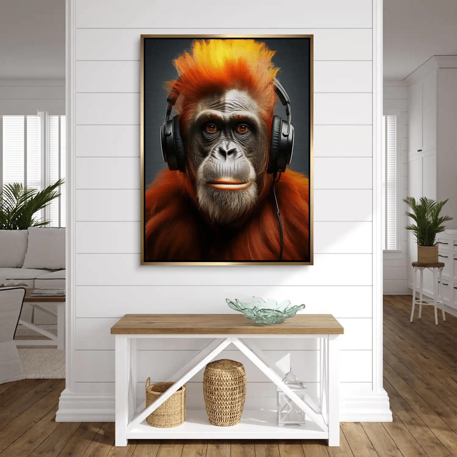 Music Monkey Aludibond Gebürstet INGALERIE
