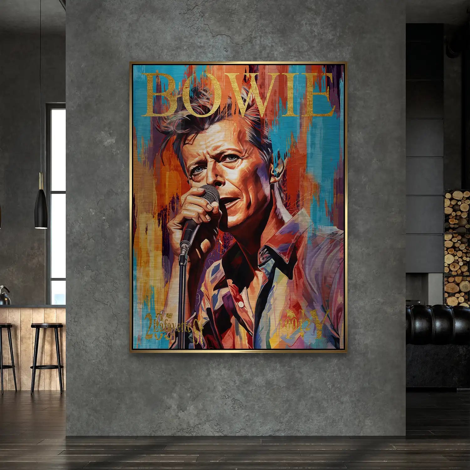 Bowie Abstrakt Style Aludibond Gebürstet INGALERIE