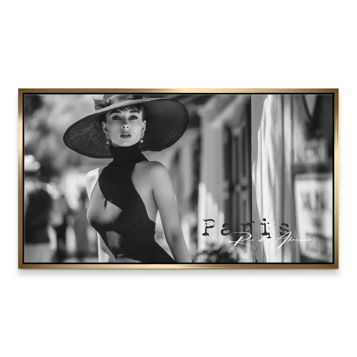 Audrey Hepburn Paris City Life Leinwand Bild