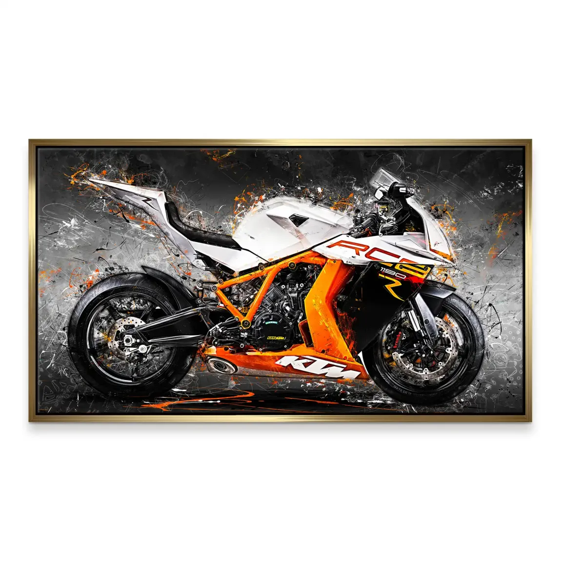 KTM RC8 Abstrakt Leinwand Bild