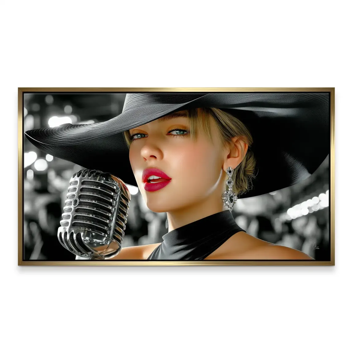 Midnight Jazz Leinwand Bild