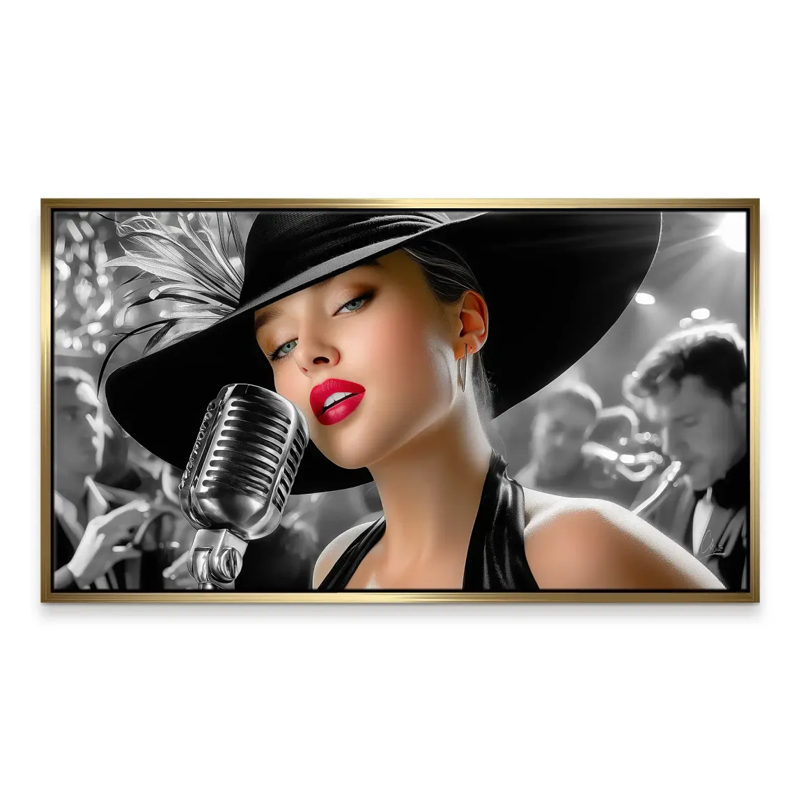 Silent Jazz Leinwand Bild