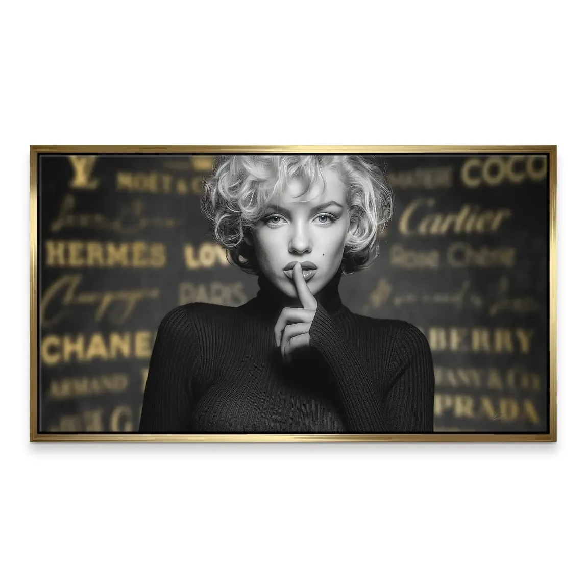 Marilyn Monroe Secret Glamour Leinwand Bild