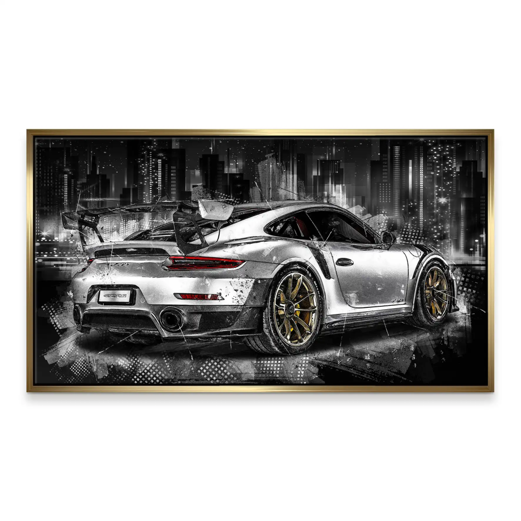 Porsche GT2 RS Abstrakt Leinwand Bild INGALERIE