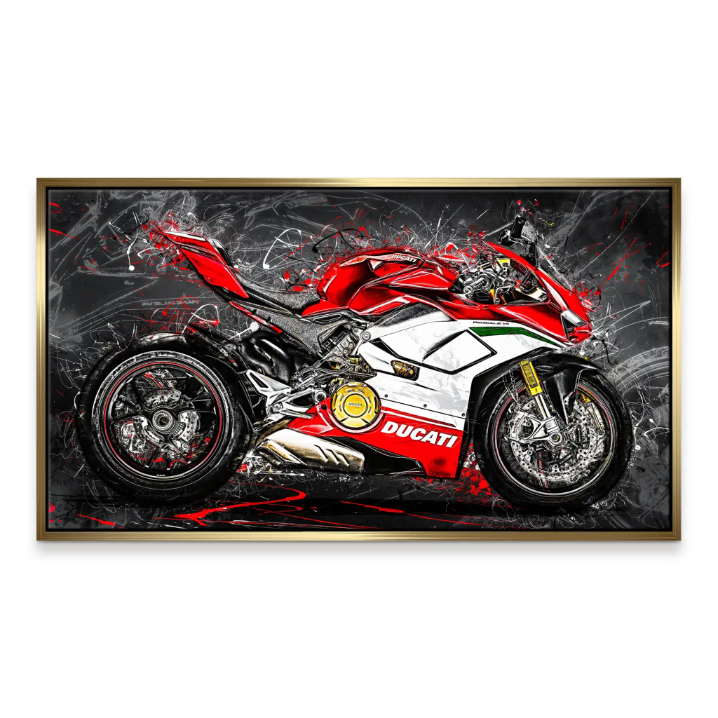 Ducati Panigale V4 Abstrakt Leinwand Bild INGALERIE